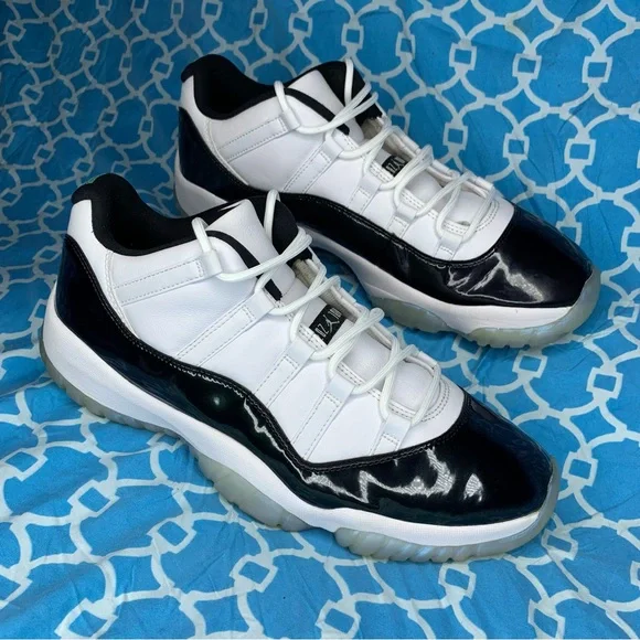 Nike Men’s size 12 Air Jordan 11 emerald retro og low top concord Easter shoes Air Jordan 11 Retro Low Emerald Jubilee Iridescent 528895  main image 2